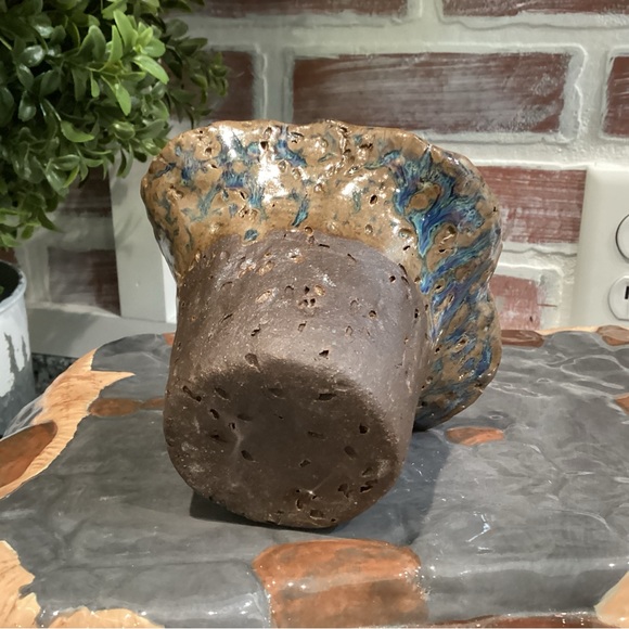 Handcrafted - Stunning - Beautiful - Ceramic Bowl - Vase - Candle Holder - RARE - Picture 8 of 14